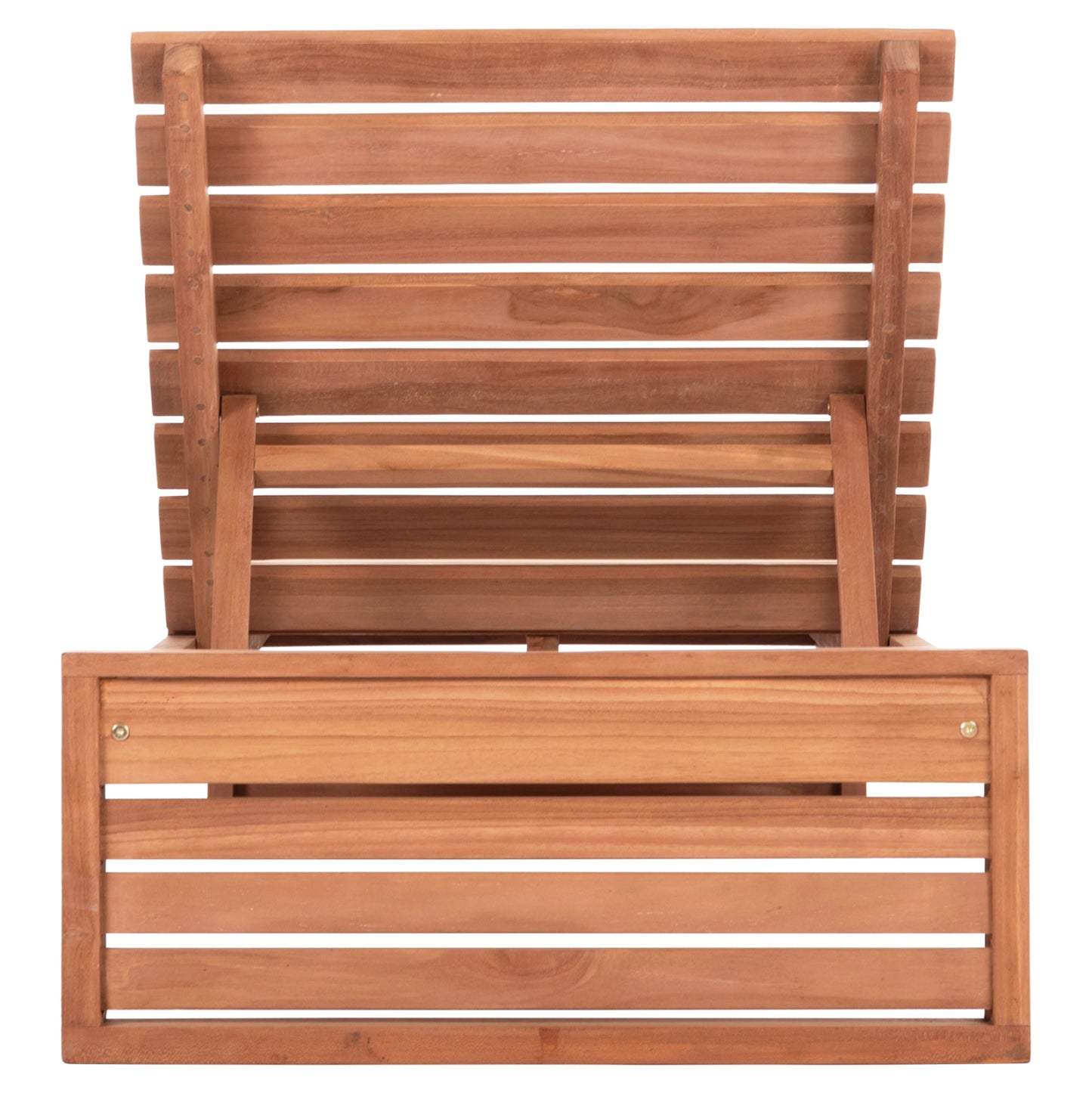 SUNLOUNGER WITHOUT CUSHIONS ZIZEL HM6161 TEAK WOOD IN NATURAL 200x71x30Hcm.