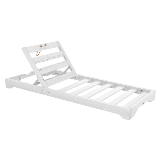 BEACH LOUNGER LOW IKARIA HM6115.04 PINE WOOD IN NATURAL 80x208x32-100Hcm.