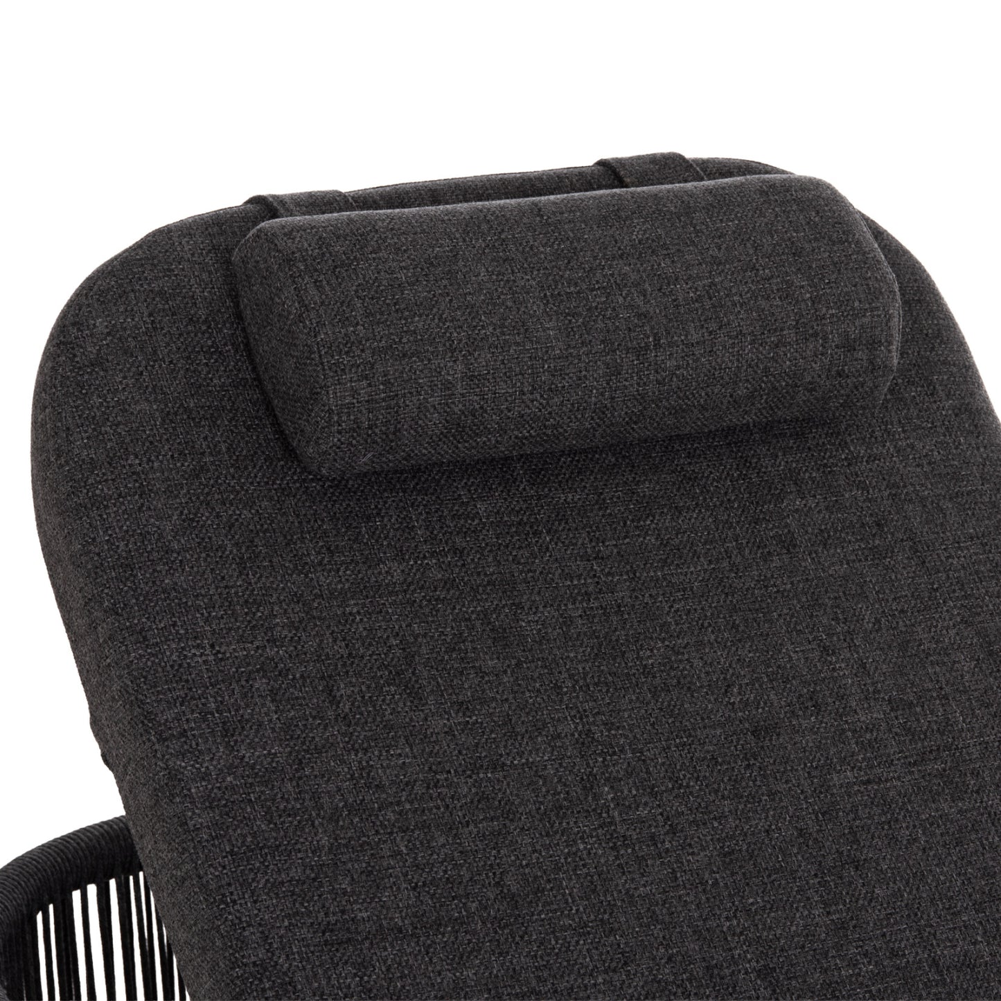 SUNBED XANTION HM6475.01 ALUMINUM-ROPE-OLEFIN FABRIC IN DARK GREY 75x210x92Hcm.