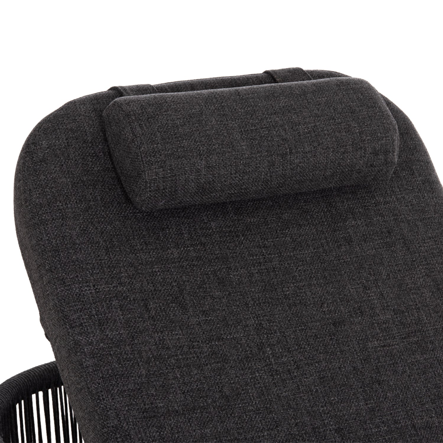 SUNBED XANTION HM6475.01 ALUMINUM-ROPE-OLEFIN FABRIC IN DARK GREY 75x210x92Hcm.