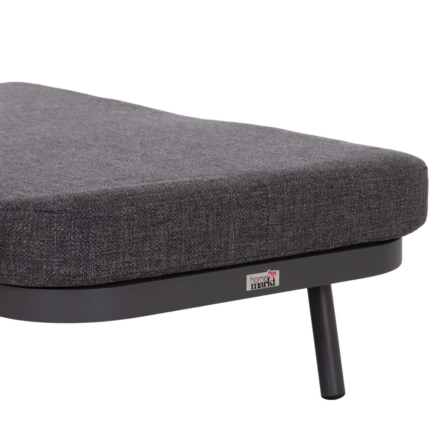SUNBED XANTION HM6475.01 ALUMINUM-ROPE-OLEFIN FABRIC IN DARK GREY 75x210x92Hcm.