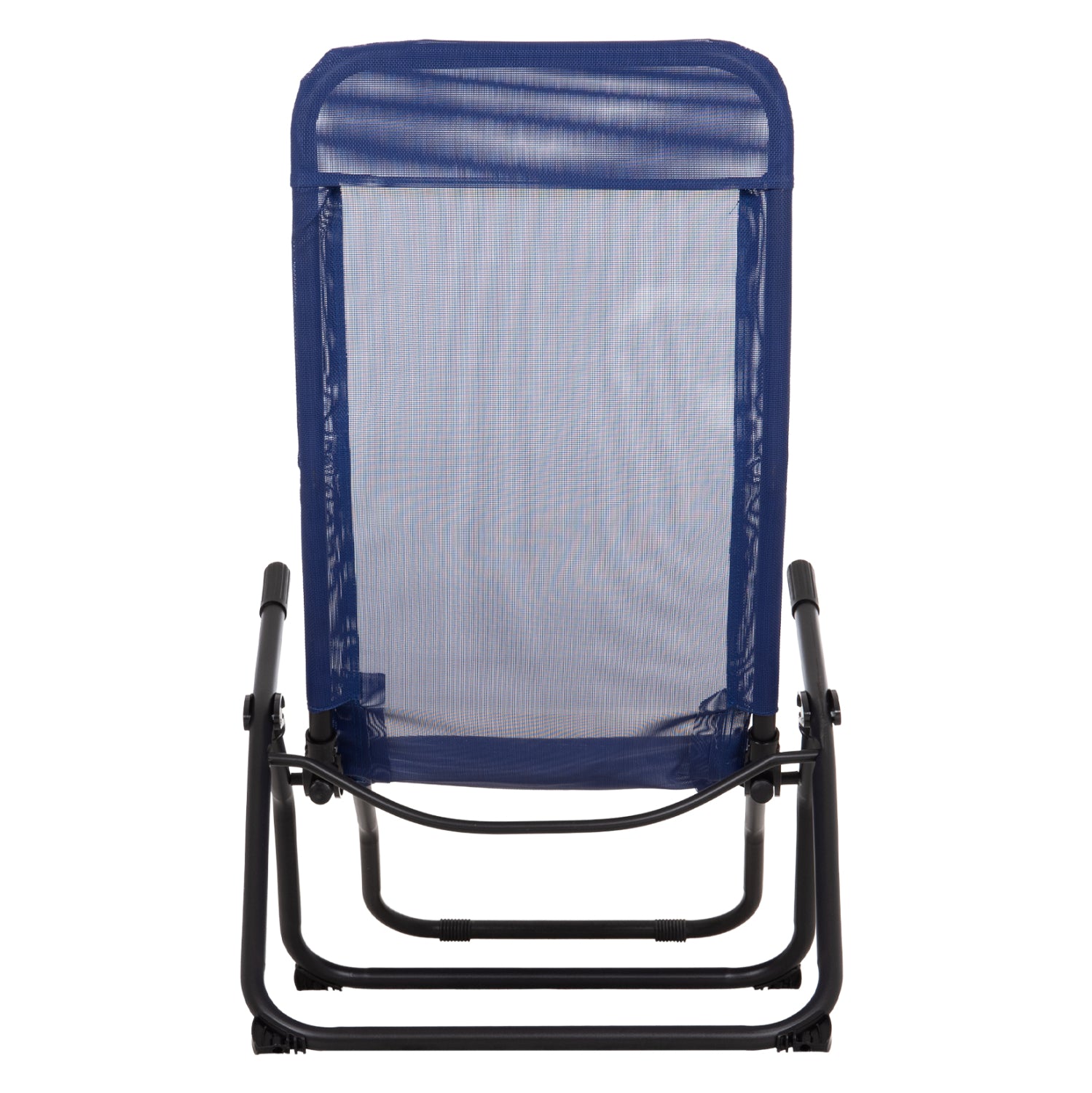 RELAX LOUNGER SWINGSAND HM6553.05 BLUE TEXTILENE--BLACK METAL 143x60x94Hcm.