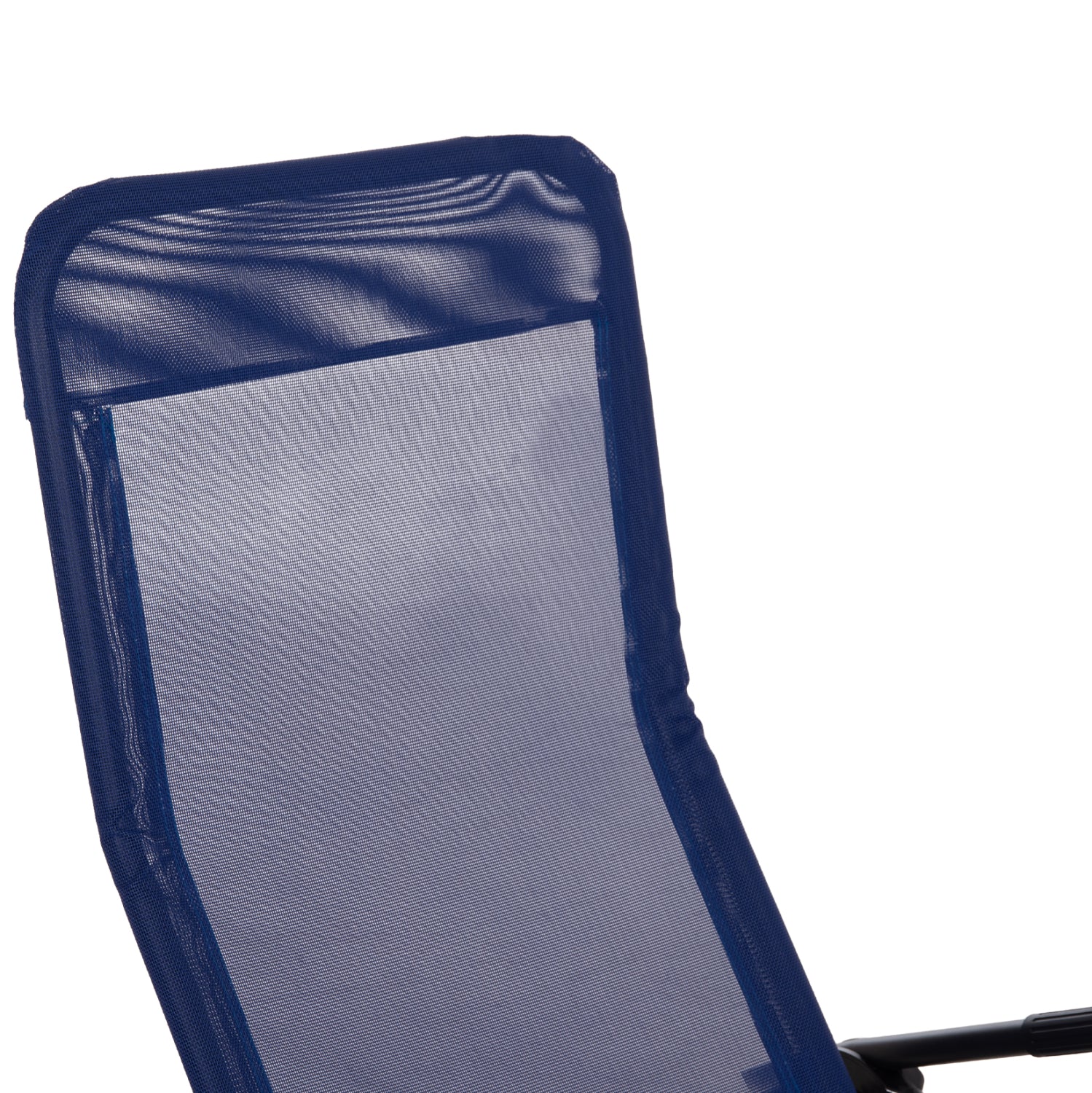 RELAX LOUNGER SWINGSAND HM6553.05 BLUE TEXTILENE--BLACK METAL 143x60x94Hcm.
