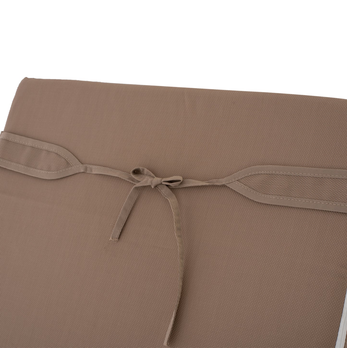 BEACH LOUNGER WITH CUSHION KORINOS HM10775.04T PINE WOOD--TEXTILENE COVER IN MOCHA 79x204x77Hcm.