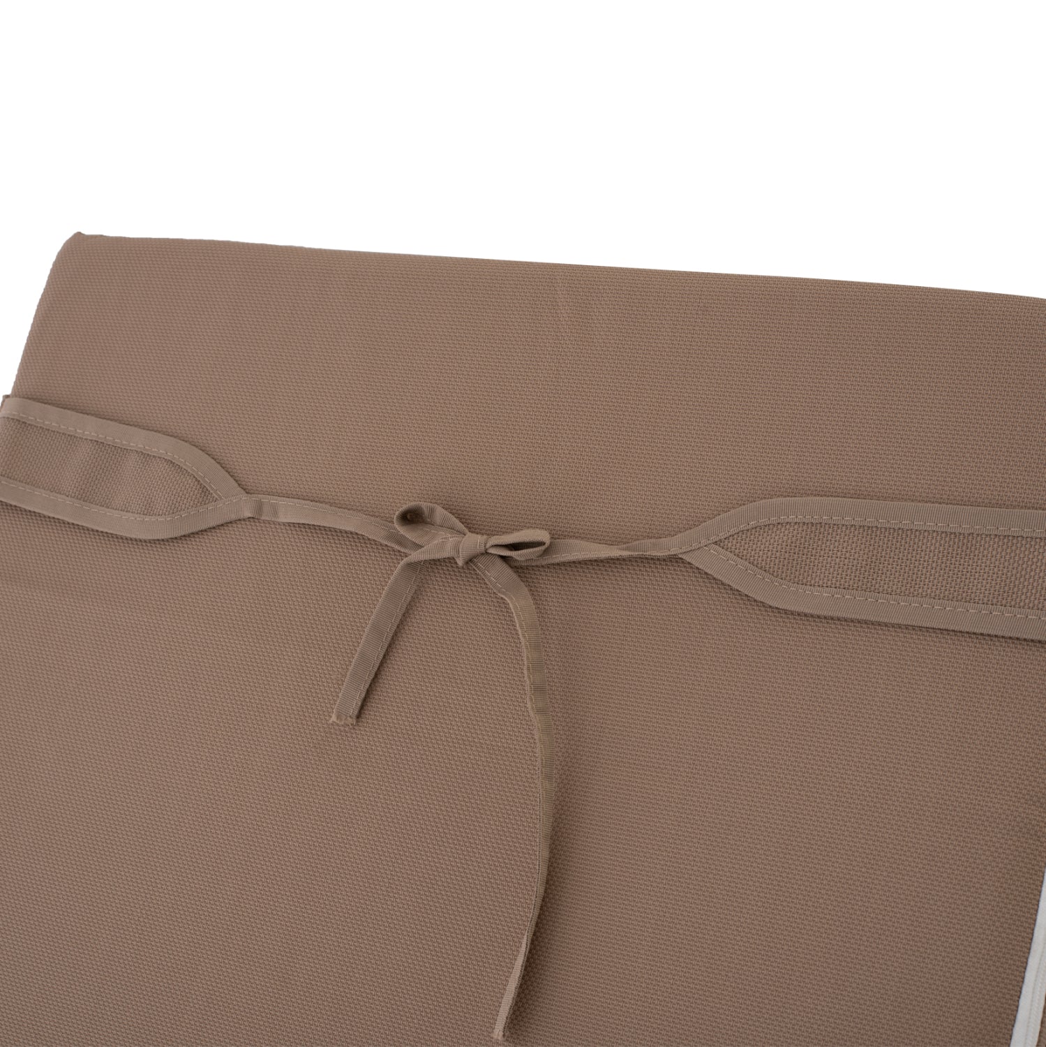 BEACH LOUNGER WITH CUSHION KORINOS HM10775.04T PINE WOOD--TEXTILENE COVER IN MOCHA 79x204x77Hcm.