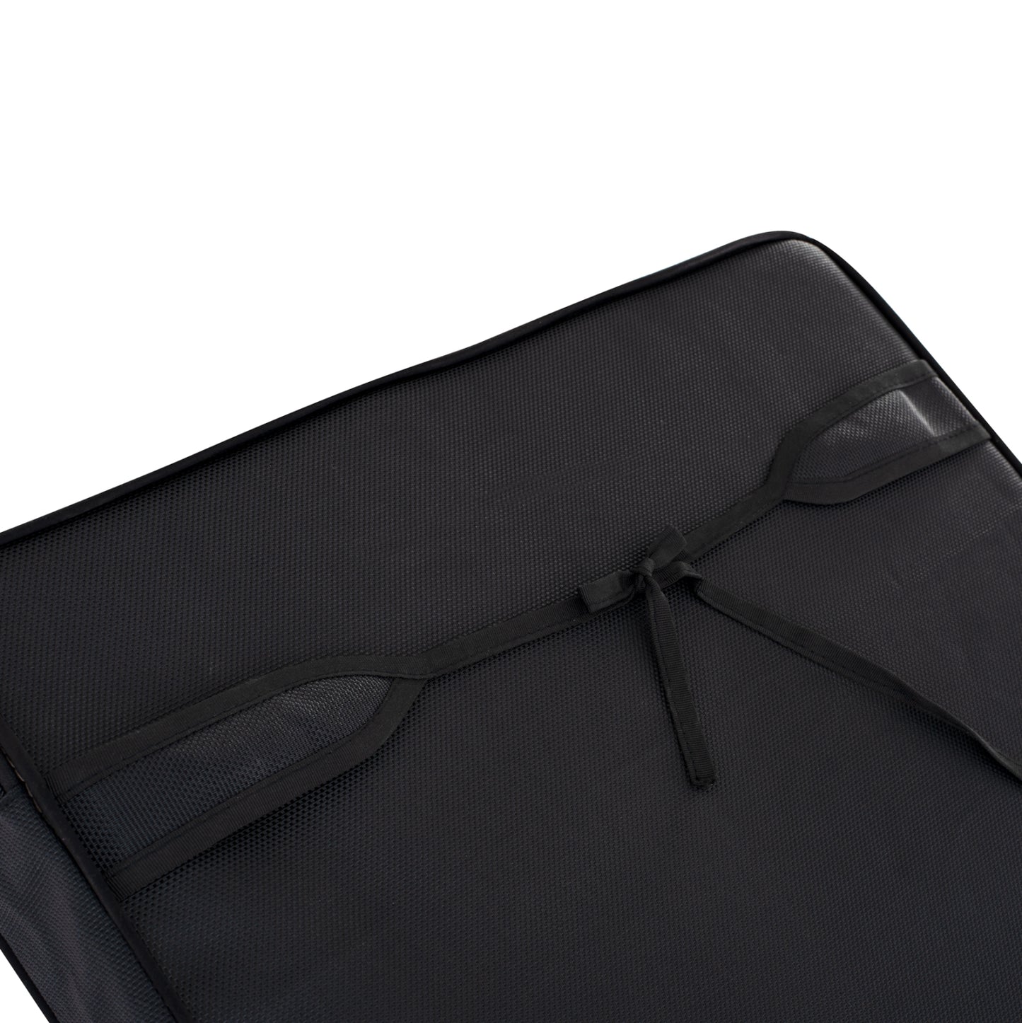 BEACH LOUNGER WITH CUSHION KORINOS HM10776.05T PINE WOOD--TEXTILENE COVER IN BLACK 79x204x77Hcm.