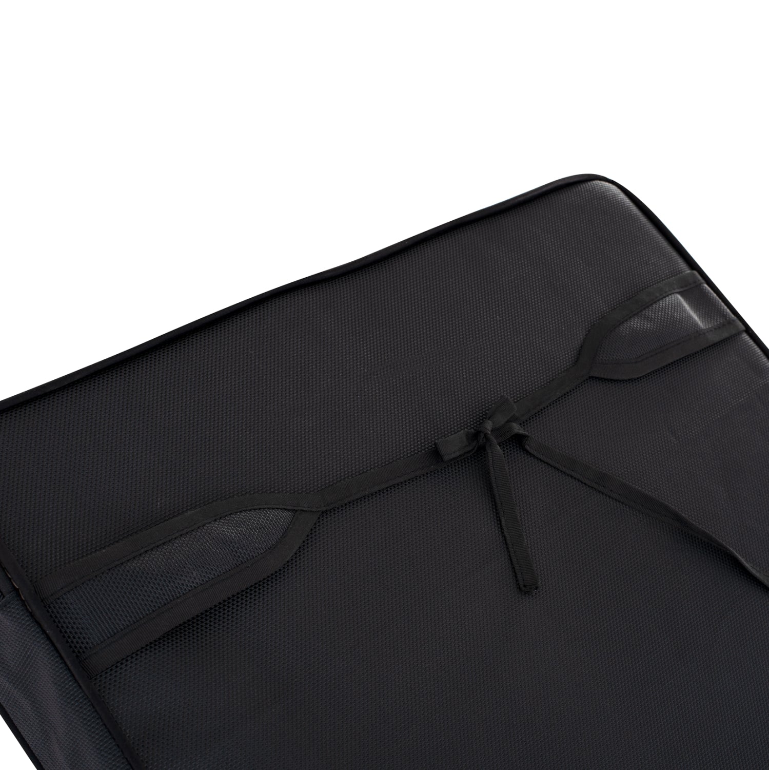 BEACH LOUNGER WITH CUSHION KORINOS HM10776.05T PINE WOOD--TEXTILENE COVER IN BLACK 79x204x77Hcm.