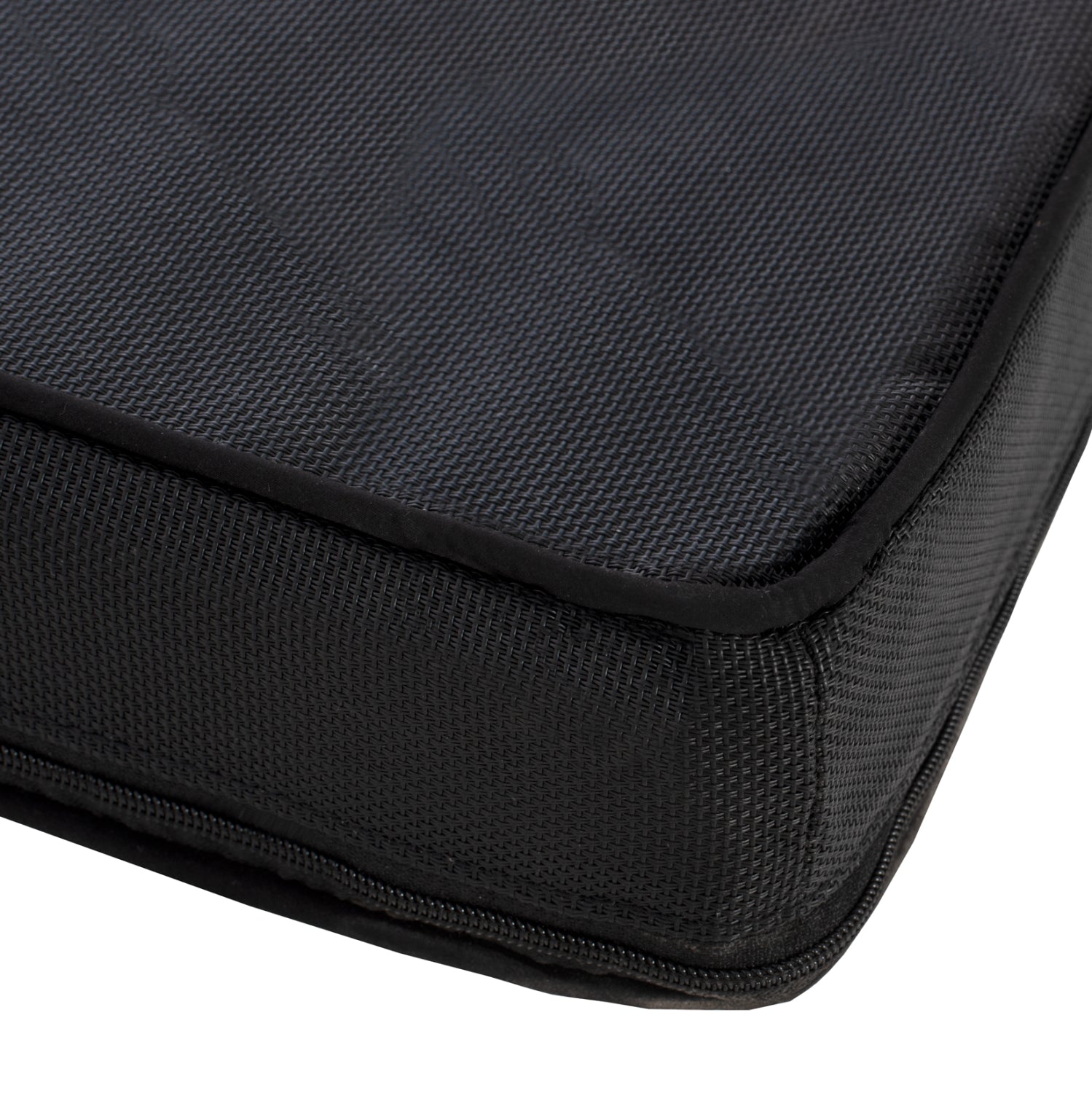 BEACH LOUNGER WITH CUSHION KORINOS HM10776.05T PINE WOOD--TEXTILENE COVER IN BLACK 79x204x77Hcm.