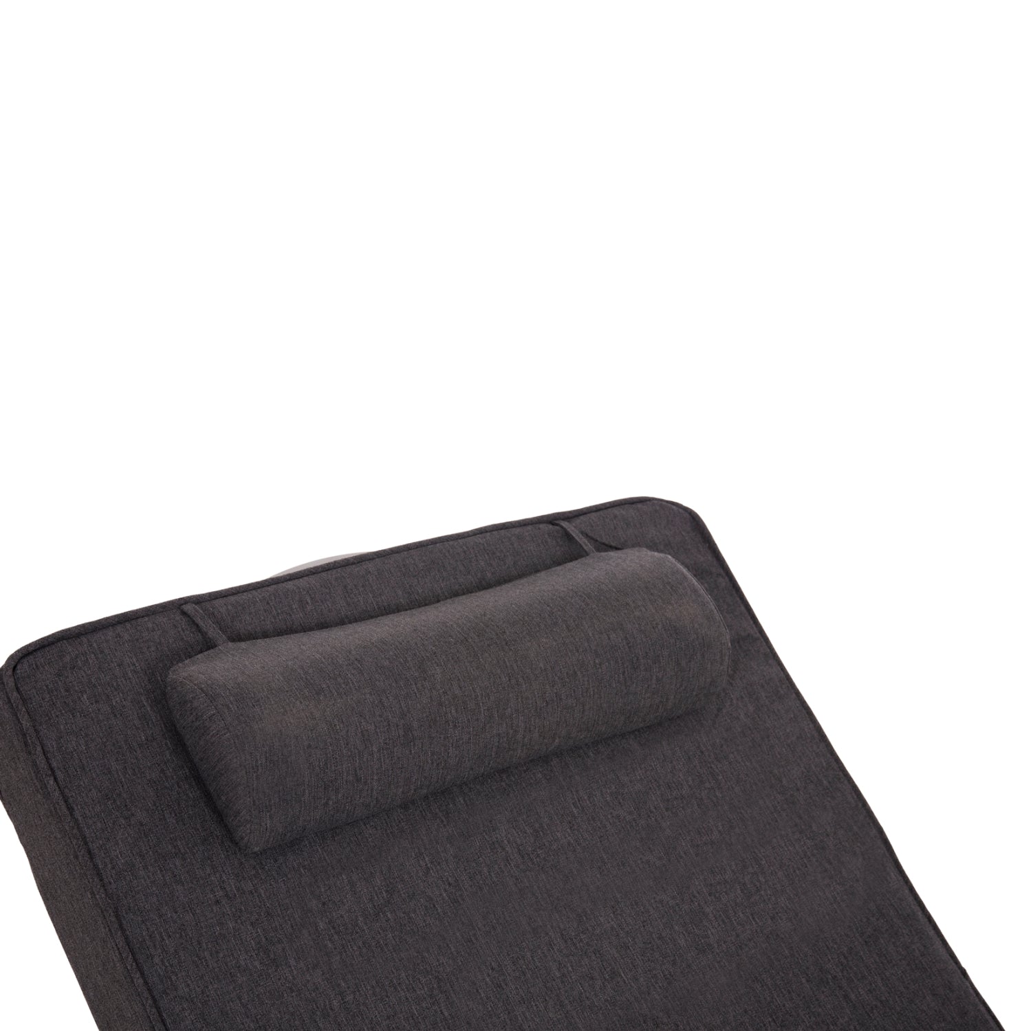 BEACH LOUNGER WITH CUSHION KORINOS HM10778.73 PINE WOOD--OLEFIN COVER IN GREY 79x204x77Hcm.