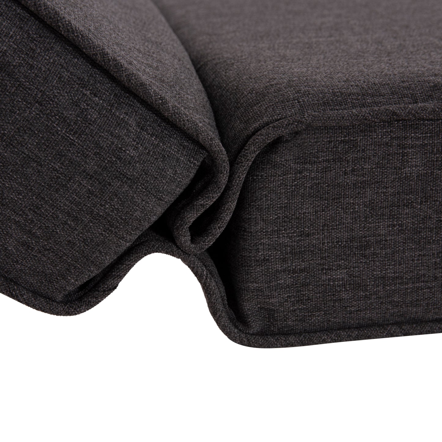 BEACH LOUNGER WITH CUSHION KORINOS HM10778.73 PINE WOOD--OLEFIN COVER IN GREY 79x204x77Hcm.