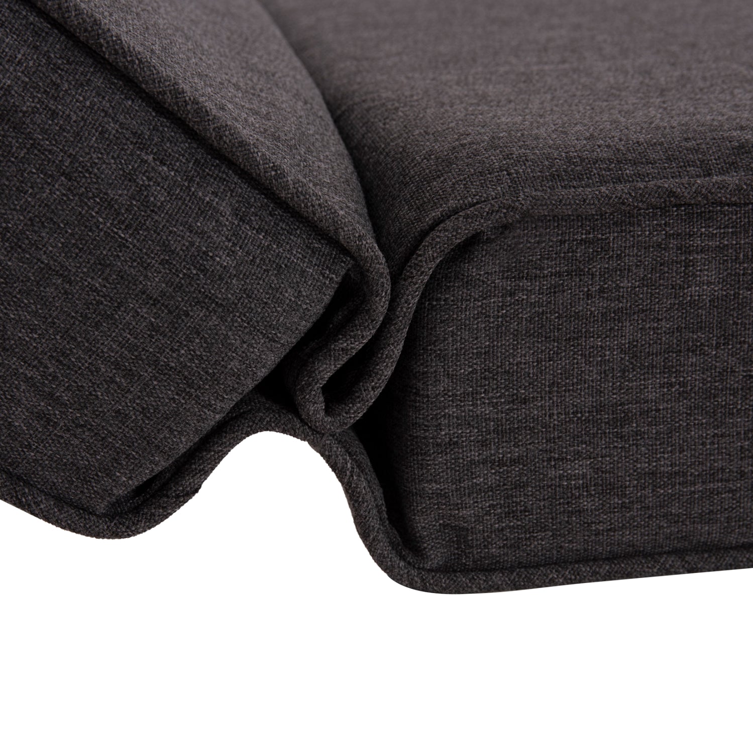 BEACH LOUNGER WITH CUSHION KORINOS HM10778.73 PINE WOOD--OLEFIN COVER IN GREY 79x204x77Hcm.