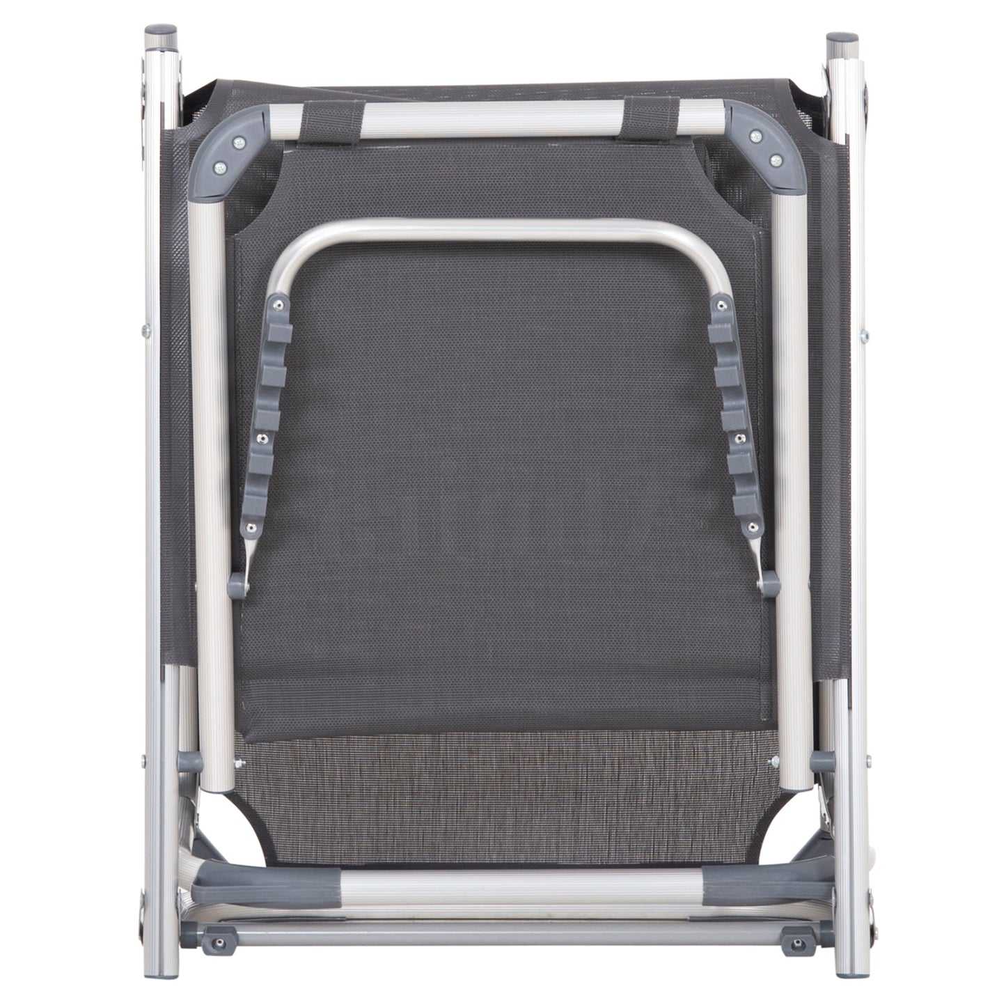 BEACH SUNBED HEAVY DUTY ALUMINUM ALMIRA HM5054.10 GREY TEXTILENE 187x59x78Hcm.
